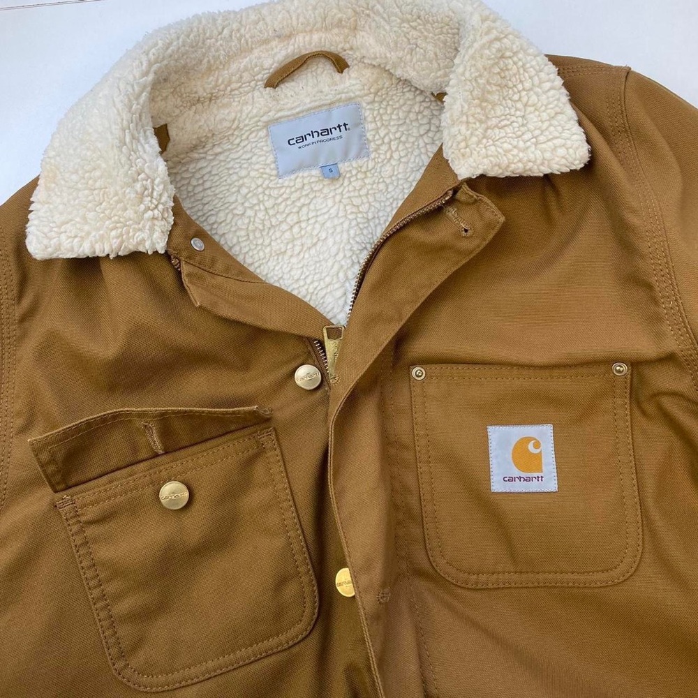 Carhartt WIP Phoenix Coat Jacket Tan Beige Small. - Picture 4 of 4
